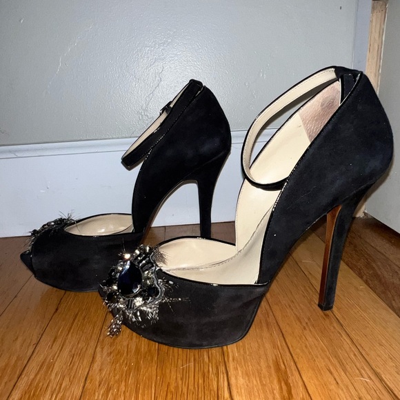 Enzo Angiolini Eathaddea Platform Stiletto Ankle Strap Pump Size 10 - Picture 5 of 11